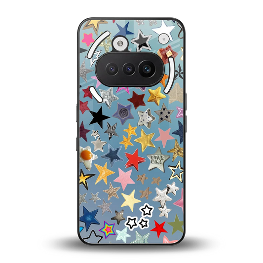 Celestial Glow back phone cover | glass case for nothing phone 3a