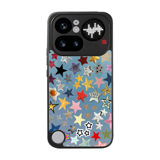 Celestial Glow back phone cover | glass case for nothing phone 4a pro