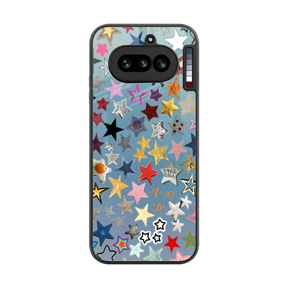 Celestial Glow back phone cover | glass case for nothing phone 4a