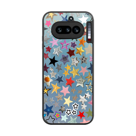 Celestial Glow back phone cover | glass case for nothing phone 4a