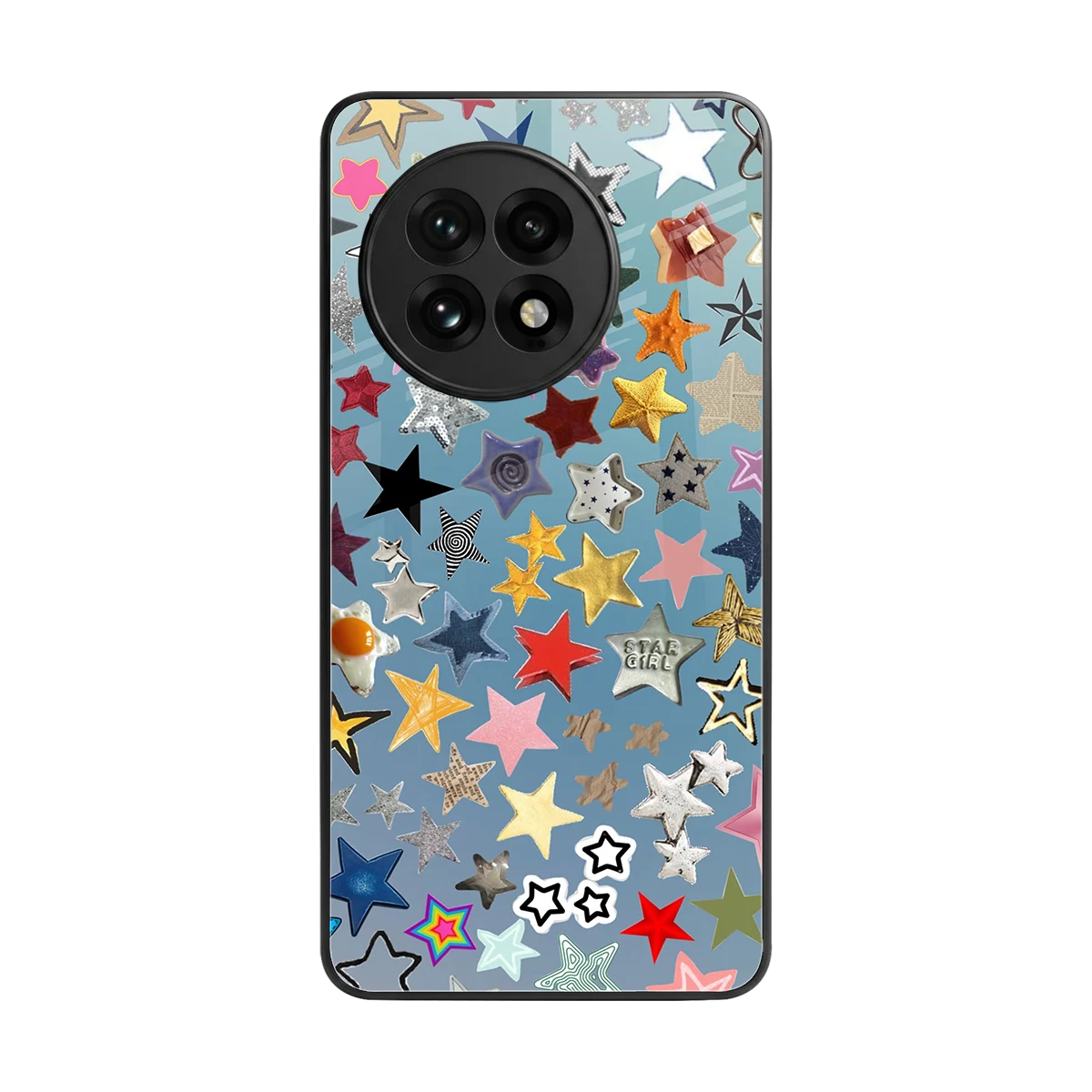 Celestial Glow back phone cover | glass case for oneplus 13r
