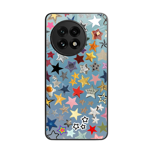 Celestial Glow back phone cover | glass case for oneplus 13r