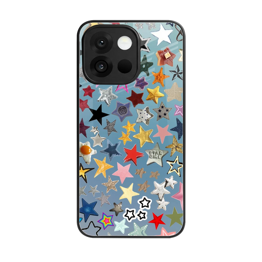 Celestial Glow back phone cover | glass case for oneplus 13s