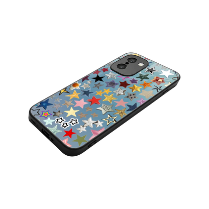 Celestial Glow stylish phone case for oneplus 15r | glossy glass and slim fit