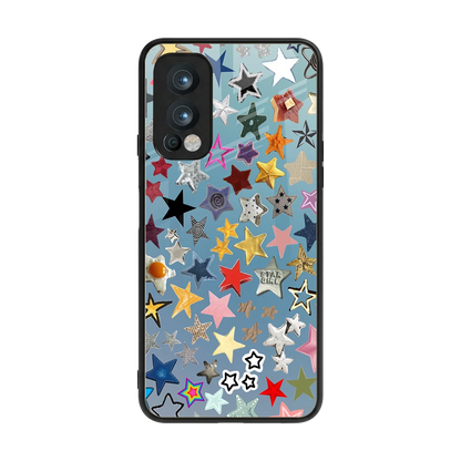 Celestial Glow back phone cover | glass case for oneplus nord 2