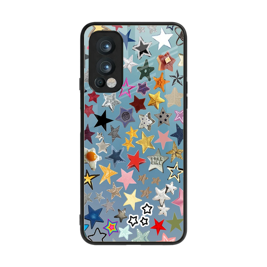 Celestial Glow back phone cover | glass case for oneplus nord 2