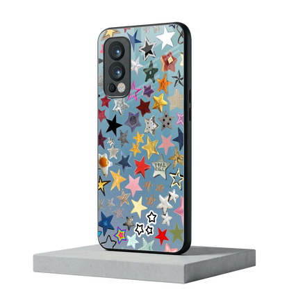 Celestial Glow oneplus nord 2 mobile cover | shockproof glass phone case
