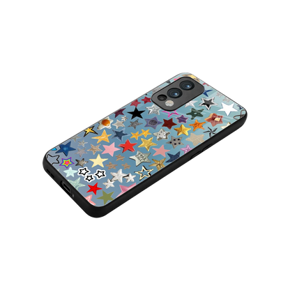 Celestial Glow stylish phone case for oneplus nord 2 | glossy glass and slim fit