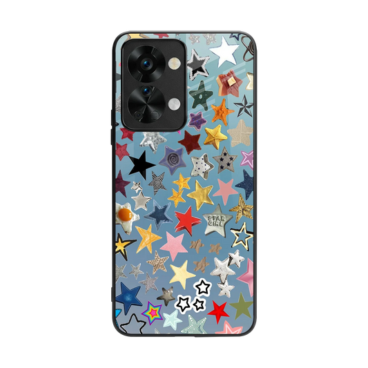 Celestial Glow back phone cover | glass case for oneplus nord 2t