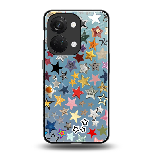 Celestial Glow back phone cover | glass case for oneplus nord 3