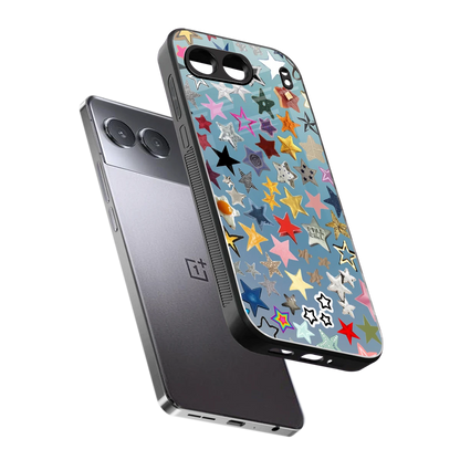 Celestial Glow sleek oneplus nord 4 cover with tempered glass back and TPU edges