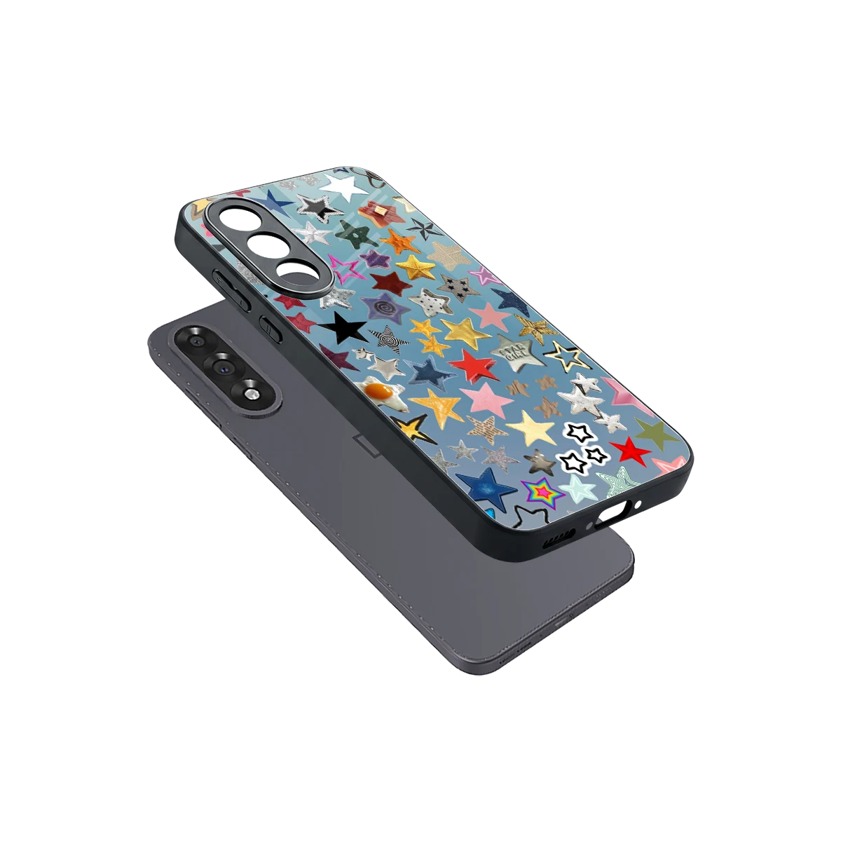 Celestial Glow sleek oneplus nord 5 cover with tempered glass back and TPU edges