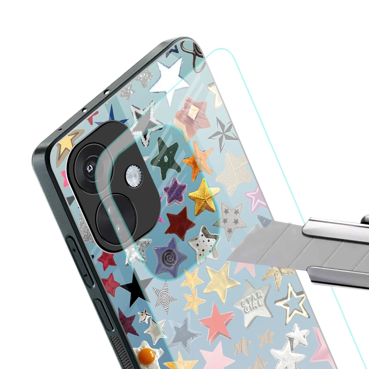 Celestial Glow stylish phone case for oneplus nord ce 3 | glossy glass and slim fit