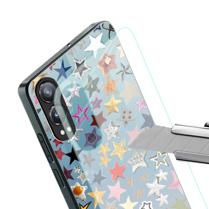 Celestial Glow stylish phone case for oneplus nord ce 4 lite | glossy glass and slim fit