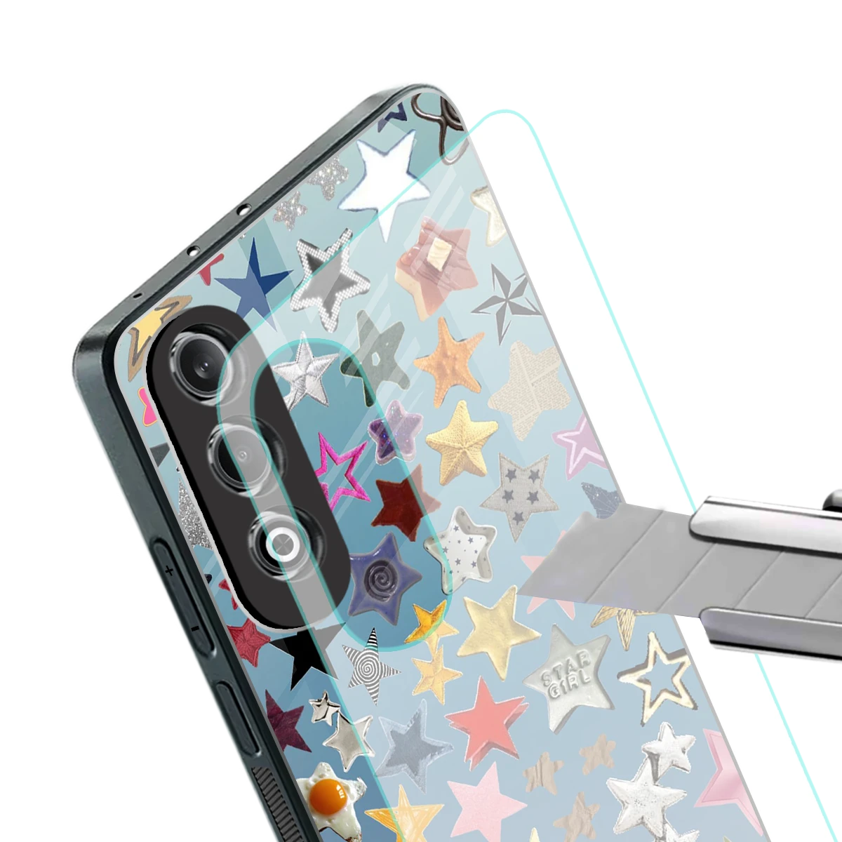 Celestial Glow stylish phone case for oneplus nord ce 4 | glossy glass and slim fit