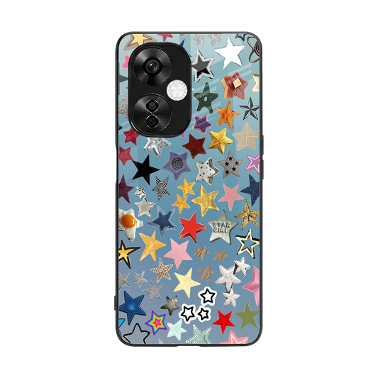Celestial Glow back phone cover | glass case for oneplus nord ce 3 lite