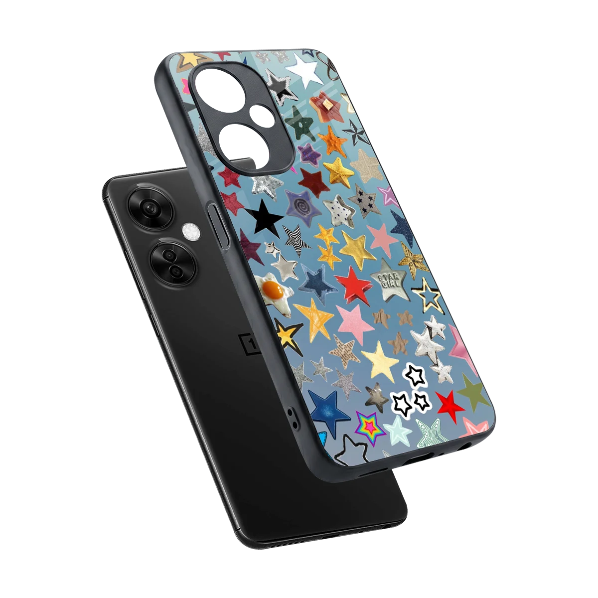 Celestial Glow sleek oneplus nord ce 3 lite cover with tempered glass back and TPU edges