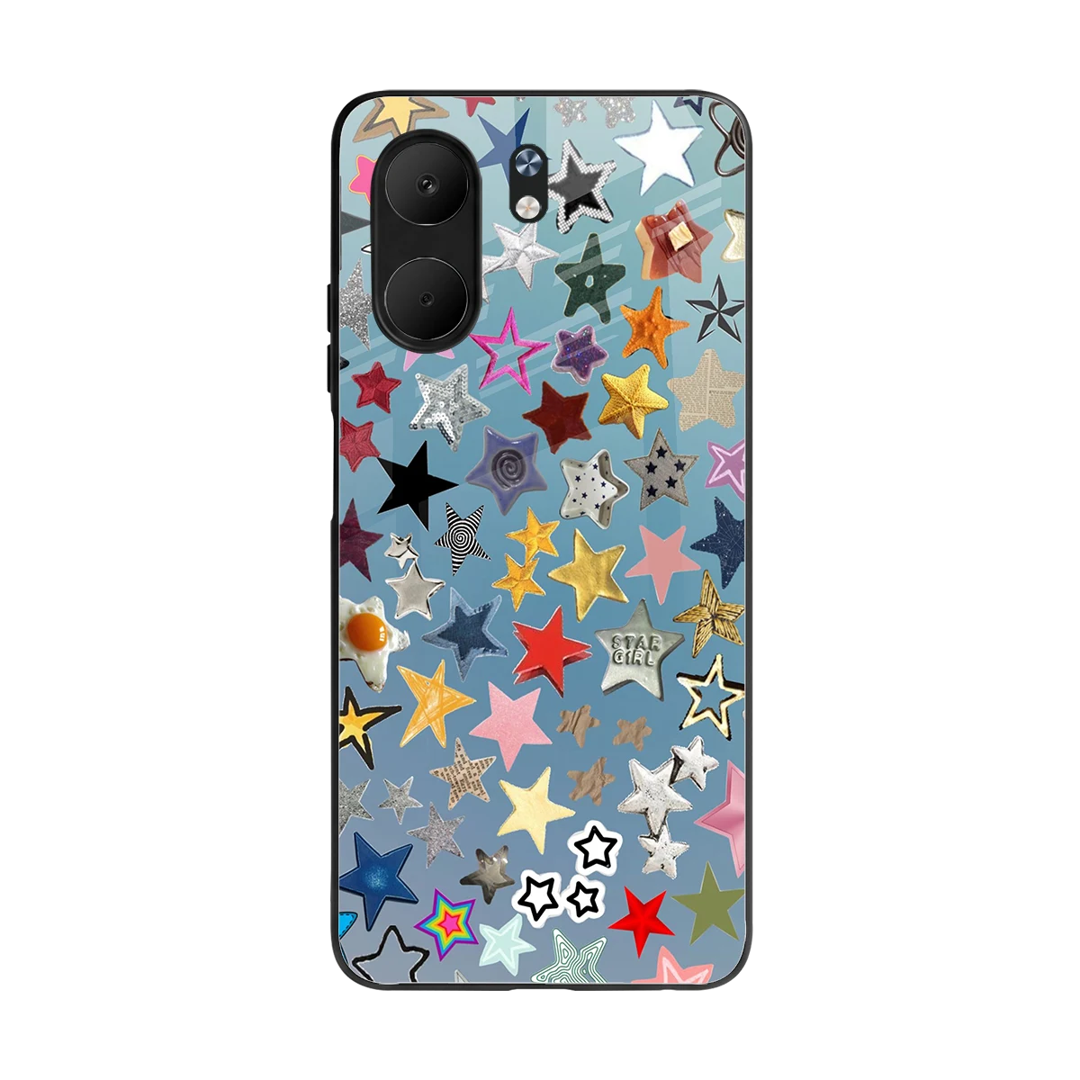Celestial Glow back phone cover | glass case for oppo a5x 5g