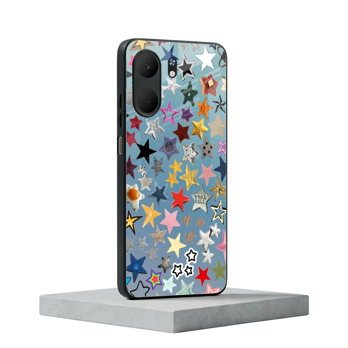 Celestial Glow oppo a5x 5g mobile cover | shockproof glass phone case