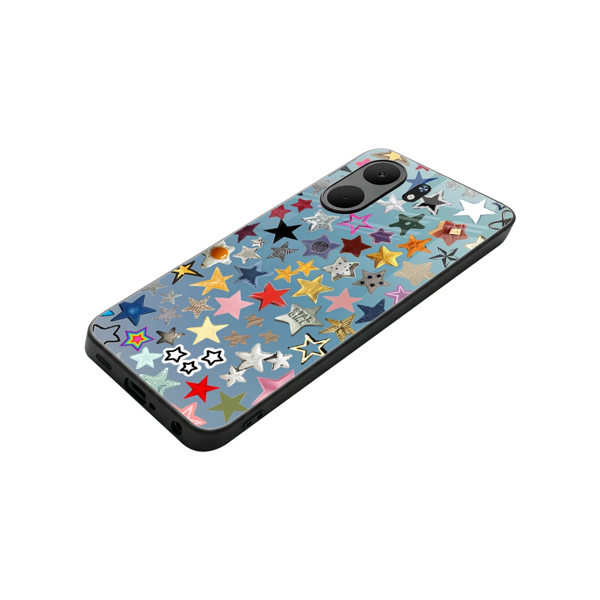 Celestial Glow stylish phone case for oppo a5x 5g | glossy glass and slim fit