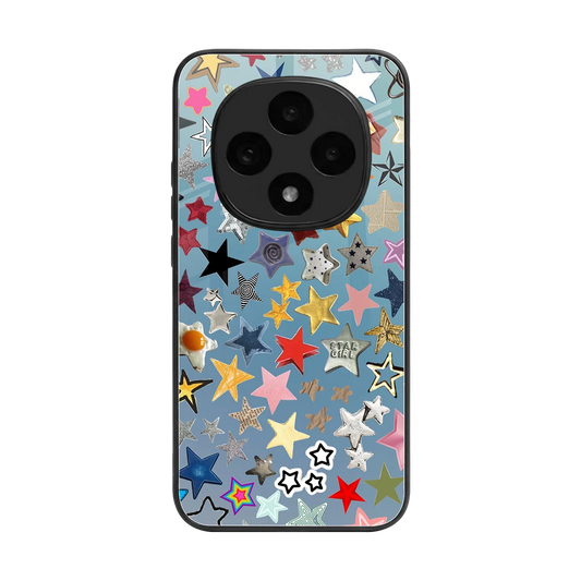 Celestial Glow back phone cover | glass case for oppo f31 pro 5g