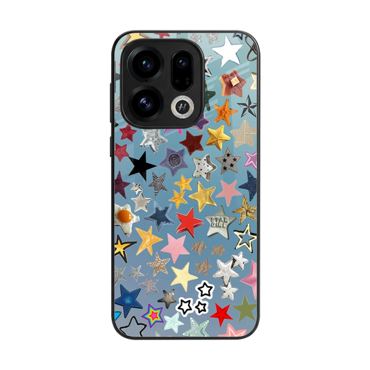 Celestial Glow back phone cover | glass case for oppo find x9