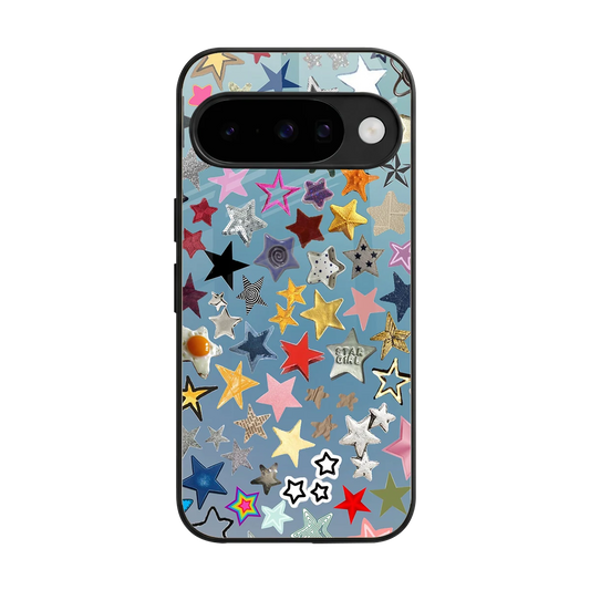 Celestial Glow back phone cover | glass case for google pixel 10