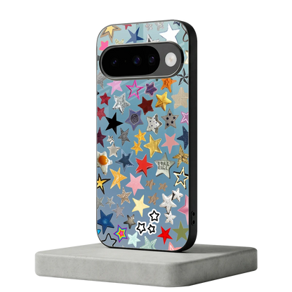 Celestial Glow google pixel 10 mobile cover | shockproof glass phone case