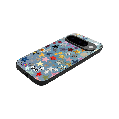 Celestial Glow stylish phone case for google pixel 10 | glossy glass and slim fit