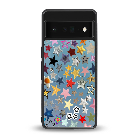 Celestial Glow back phone cover | glass case for google pixel 6 pro