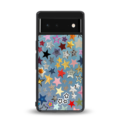 Celestial Glow back phone cover | glass case for google pixel 6a