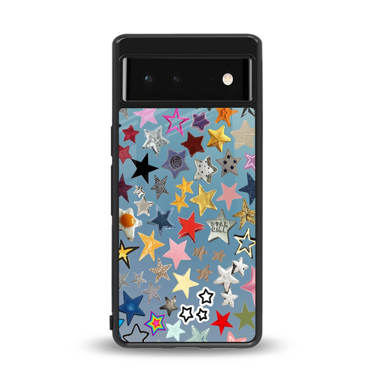 Celestial Glow back phone cover | glass case for google pixel 6a