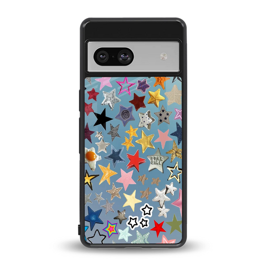 Celestial Glow back phone cover | glass case for google pixel 7a