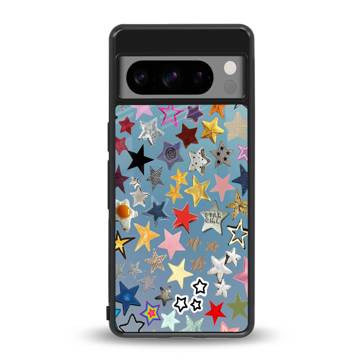 Celestial Glow back phone cover | glass case for google pixel 8 pro