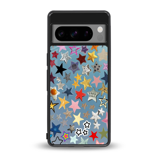 Celestial Glow back phone cover | glass case for google pixel 8 pro