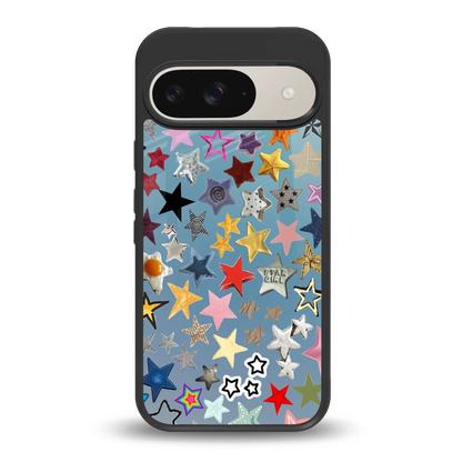 Celestial Glow back phone cover | glass case for google pixel 9