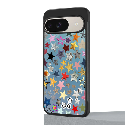 Celestial Glow google pixel 9 mobile cover | shockproof glass phone case