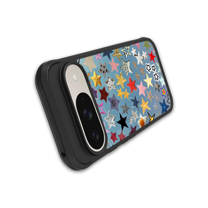 Celestial Glow stylish phone case for google pixel 9 | glossy glass and slim fit