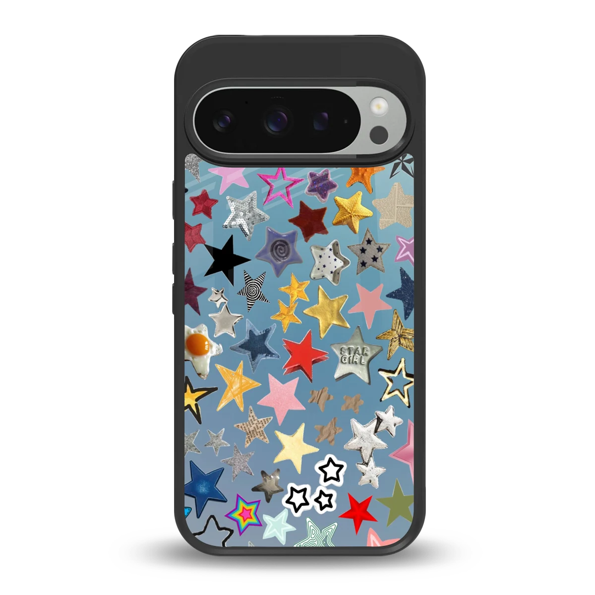 Celestial Glow back phone cover | glass case for google pixel 9 pro xl