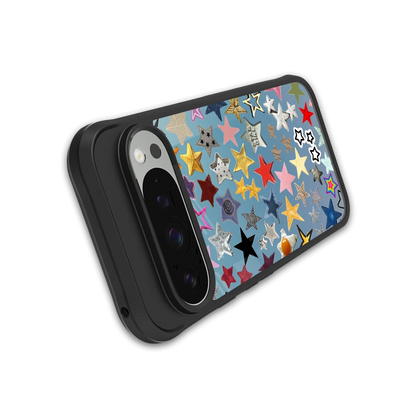 Celestial Glow stylish phone case for google pixel 9 pro | glossy glass and slim fit