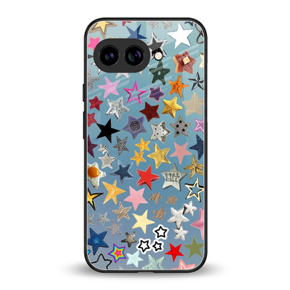 Celestial Glow back phone cover | glass case for google pixel 10a