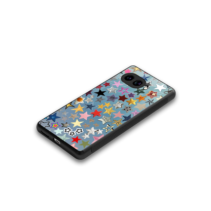 Celestial Glow stylish phone case for google pixel 10a | glossy glass and slim fit