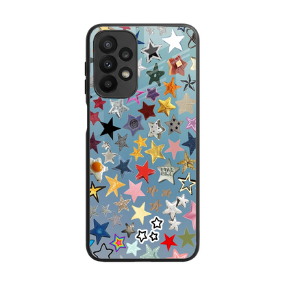 Celestial Glow back phone cover | glass case for samsung galaxy a23