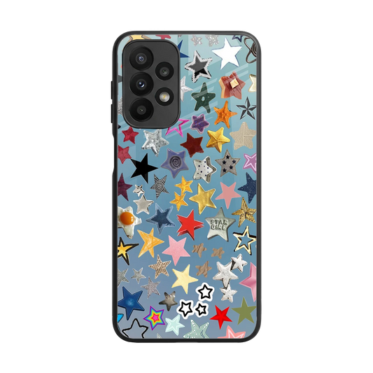 Celestial Glow back phone cover | glass case for samsung galaxy a23