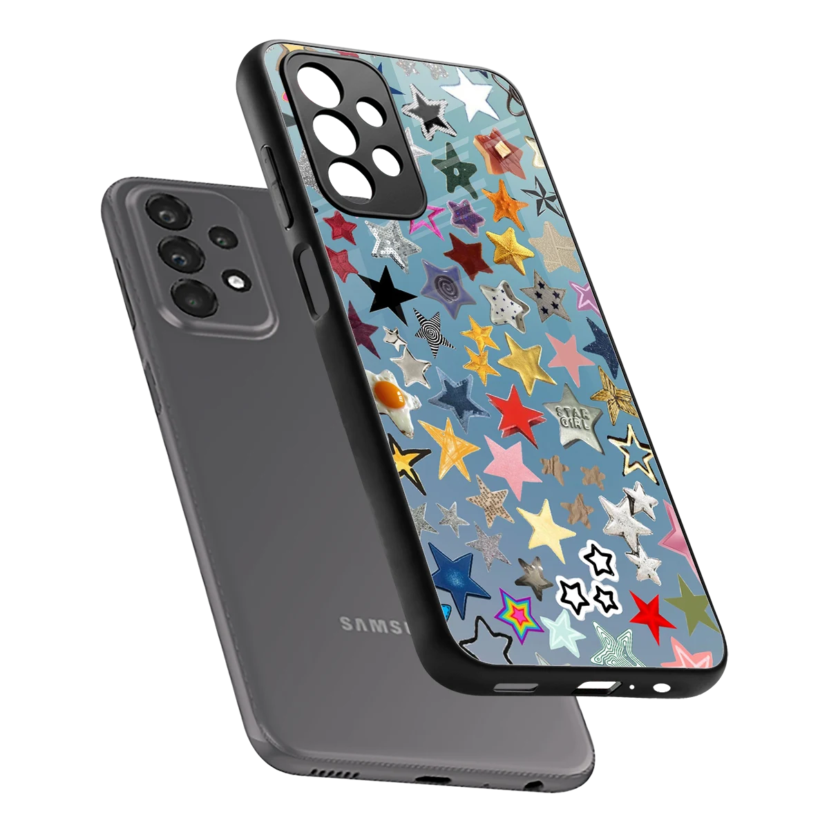 Celestial Glow sleek samsung galaxy a23 cover with tempered glass back and TPU edges