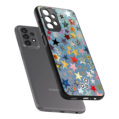Celestial Glow sleek samsung galaxy a23 cover with tempered glass back and TPU edges