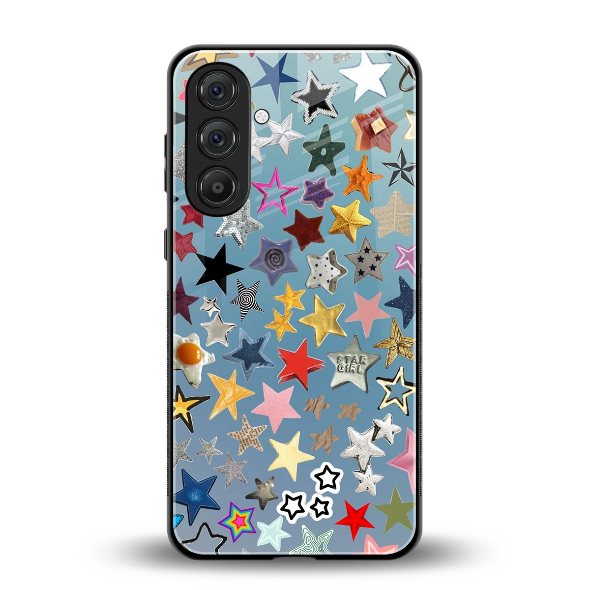 Celestial Glow back phone cover | glass case for samsung galaxy m35 5g
