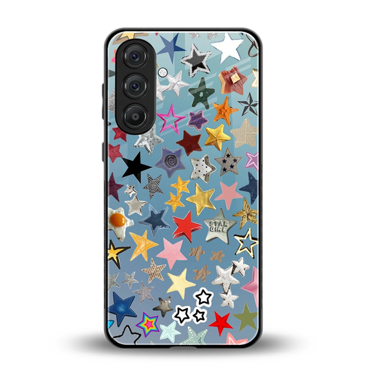Celestial Glow back phone cover | glass case for samsung galaxy m36 5g