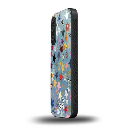 Celestial Glow samsung galaxy m35 5g mobile cover | shockproof glass phone case
