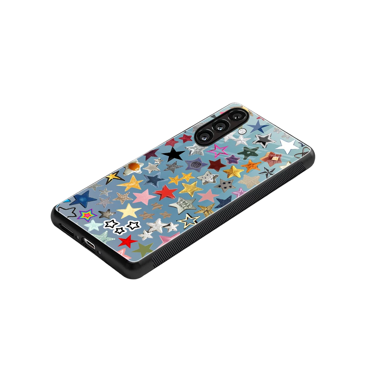 Celestial Glow stylish phone case for samsung galaxy m35 5g | glossy glass and slim fit